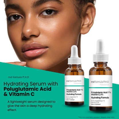 MD Formula Hydrating Serum Polyglutamic Acid 1%, Vitamin C 3% 30ml