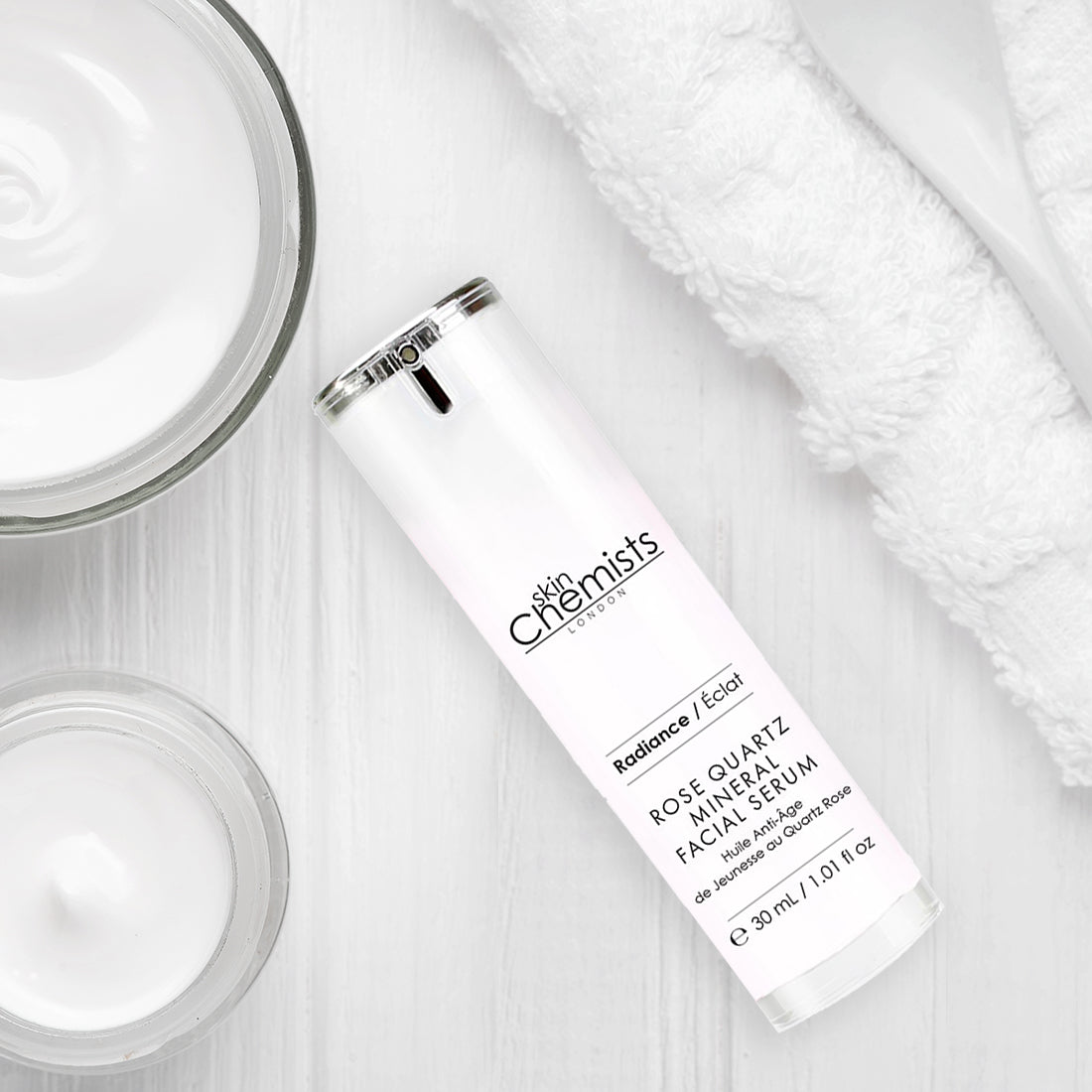 skinChemists Rose Quartz Mineral Facial Serum 30ml