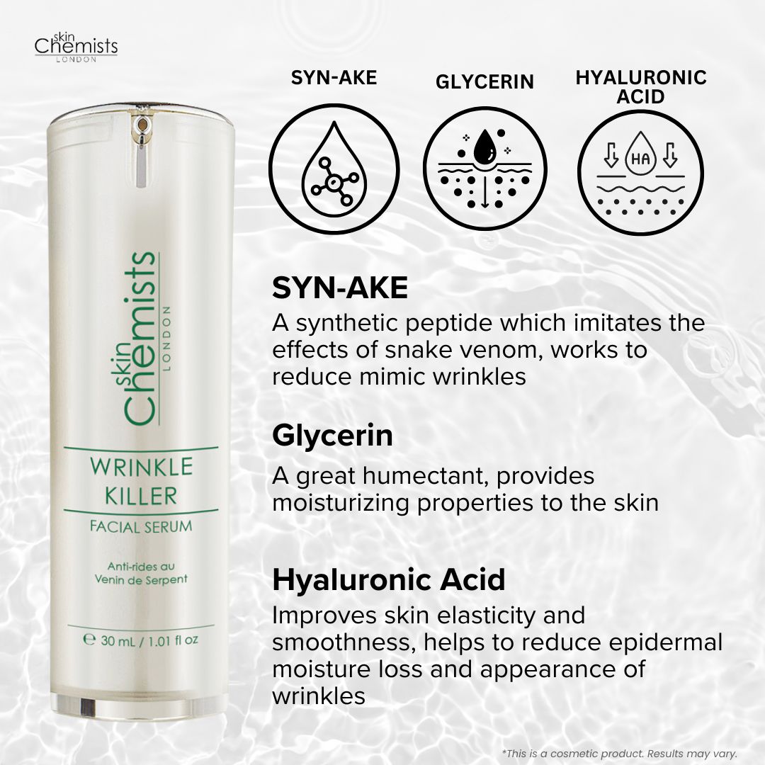 skinChemists Wrinkle Killer 4% Syn-Ake Facial Serum 30ml