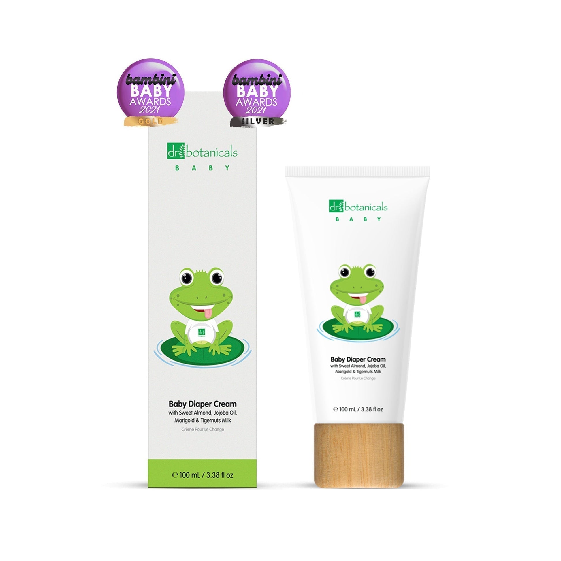 Dr Botanicals Baby Sweet Almond Oil Diaper Cream & Body Milk Kit