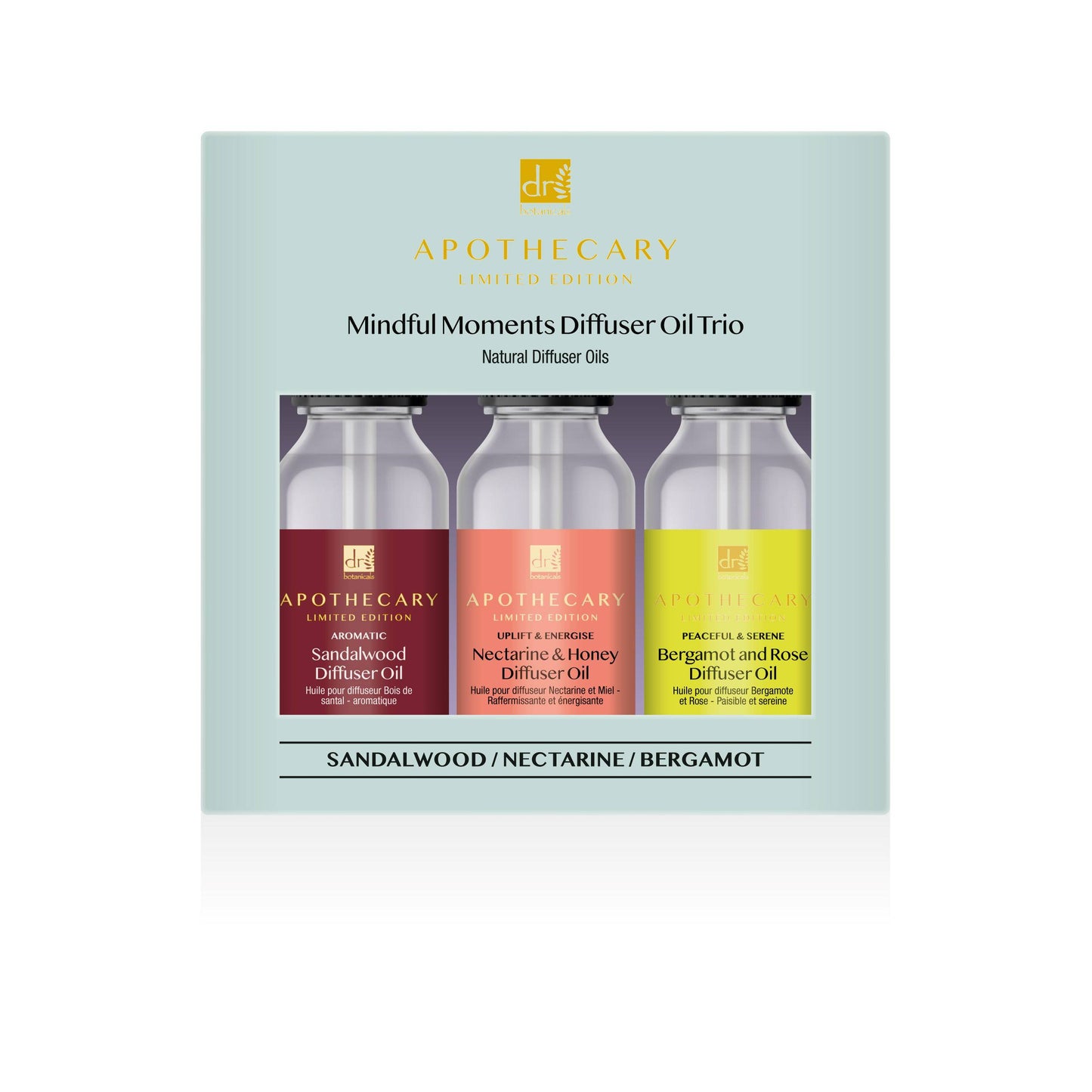 Dr Botanicals Mindful Moments Diffuser Oil Trio