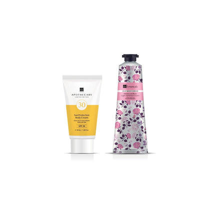 Dr Botanicals SPF 30 Moroccan Rose Light Summer Body Kit
