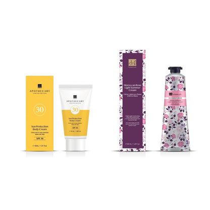 Dr Botanicals SPF 30 Moroccan Rose Light Summer Body Kit