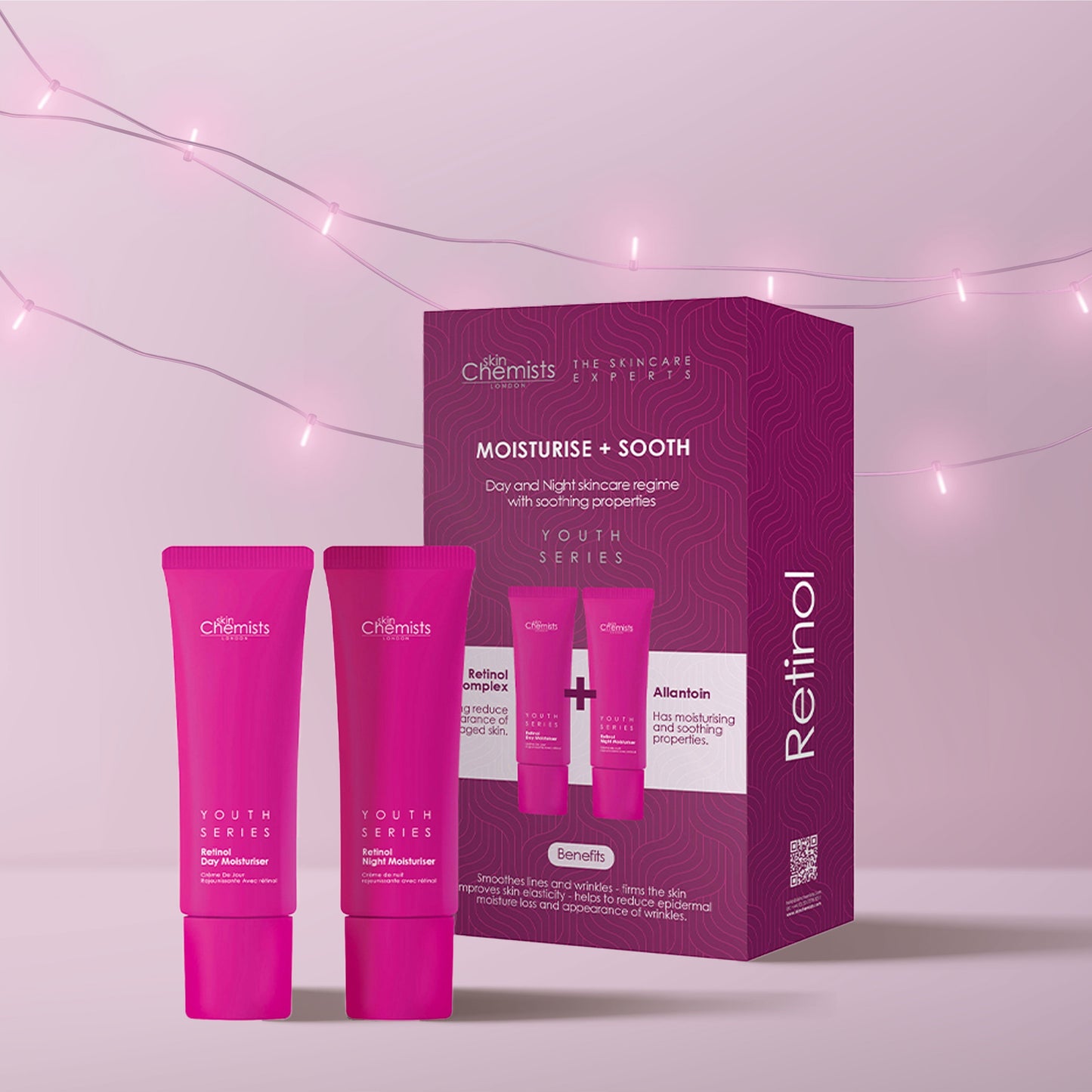 skinChemists Youth Series Retinol Day Cream + Retinol Night Cream 100ml