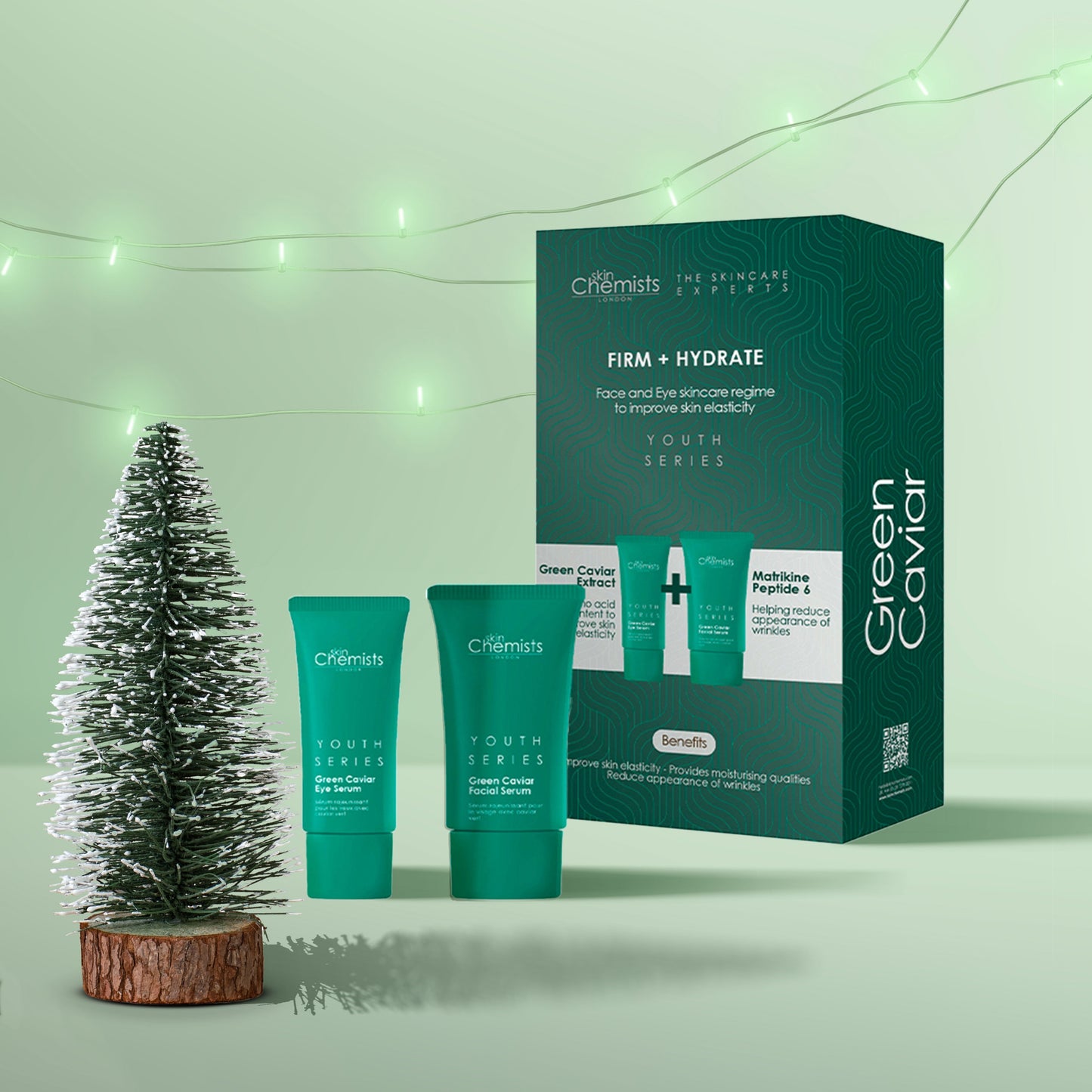 skinChemists Youth Series Green Caviar Eye Serum + Green Caviar Facial Serum