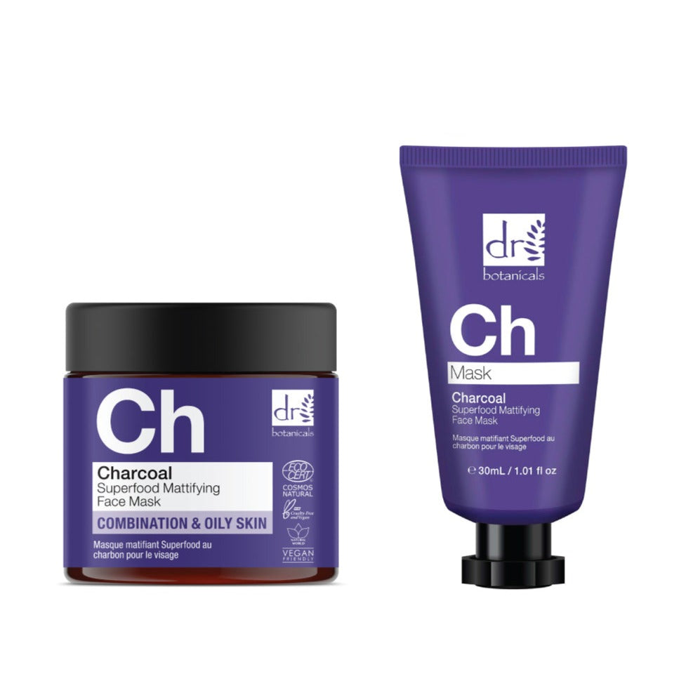 Dr Botanicals Charcoal Superfood Face Mask Duo