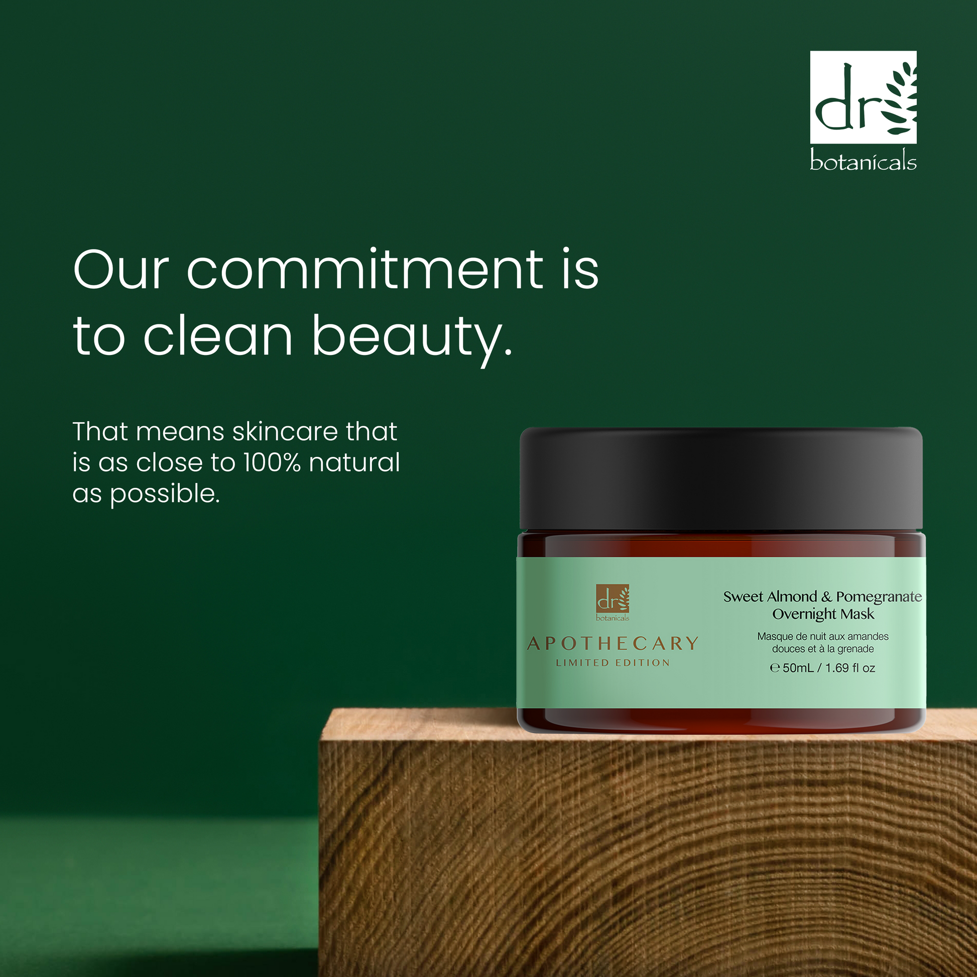 Dr Botanicals Sweet Almond & Pomegranate Overnight Mask 50ml