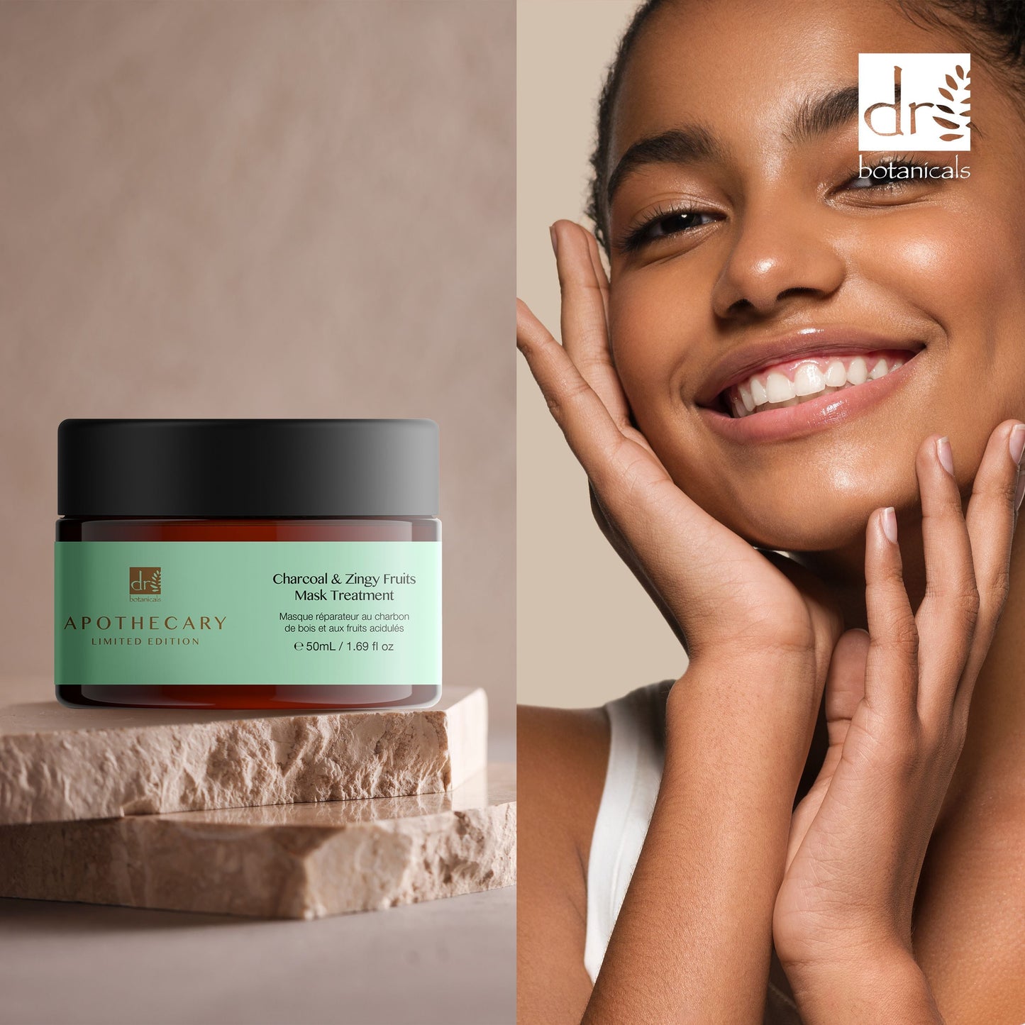 Dr Botanicals Charcoal & Zingy Fruits Treatment Mask 50ml