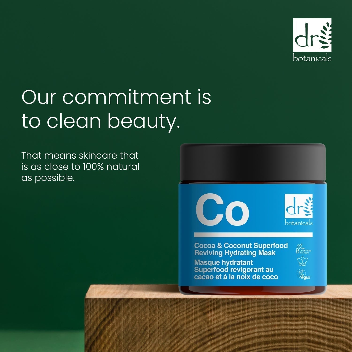 Dr Botanicals Cocoa & Coconut Superfood Reviving Hydrating Mask 60ml