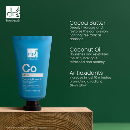 Dr Botanicals Cocoa & Coconut Superfood Reviving Hydrating Mask 30ml