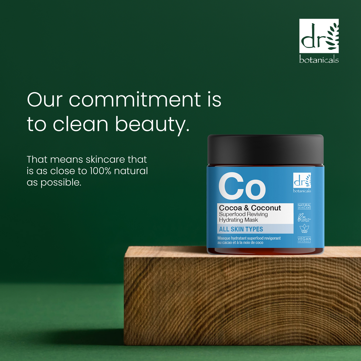 Dr Botanicals Cocoa & Coconut Superfood Reviving Hydrating Mask 60ml