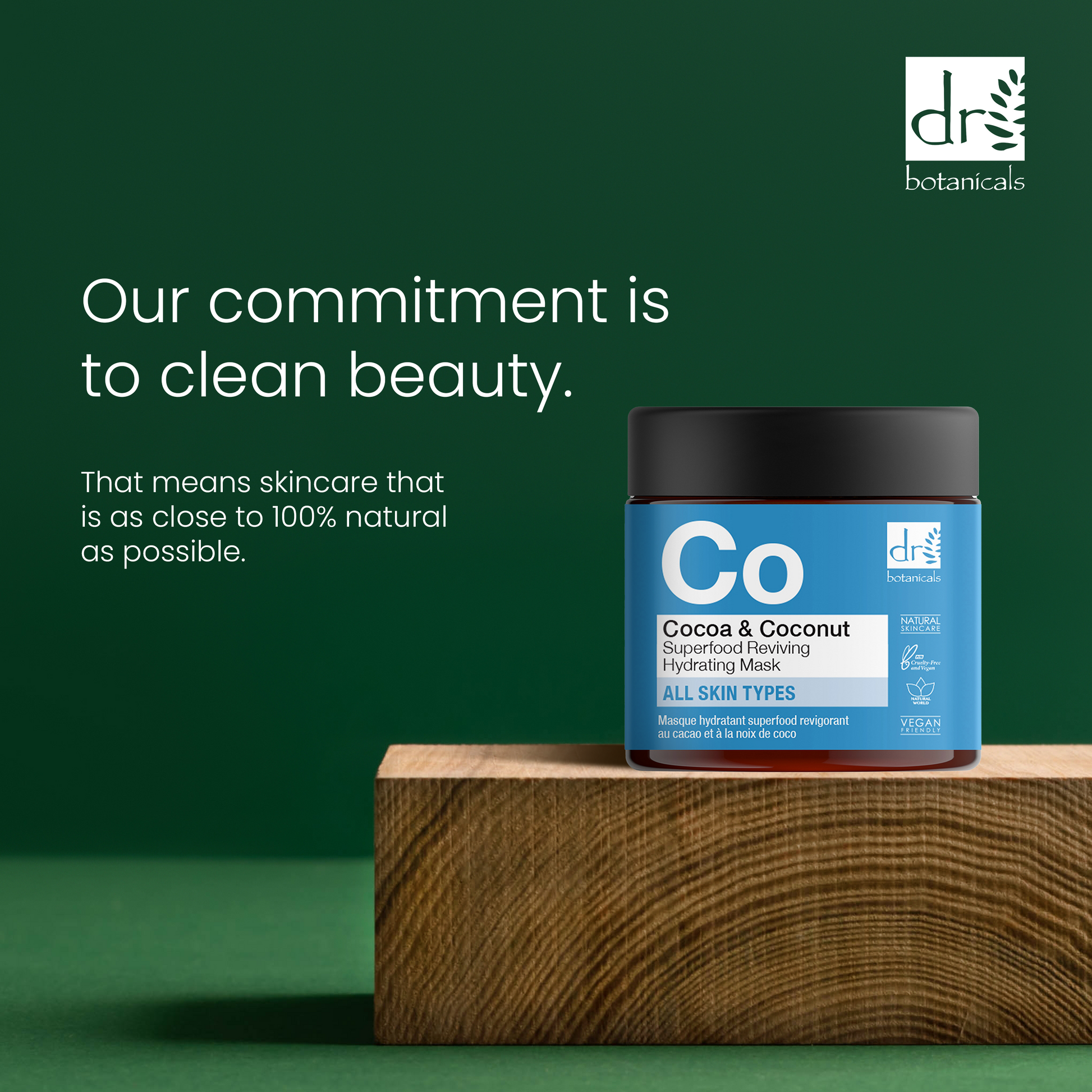 Dr Botanicals Cocoa & Coconut Superfood Reviving Hydrating Mask 60ml