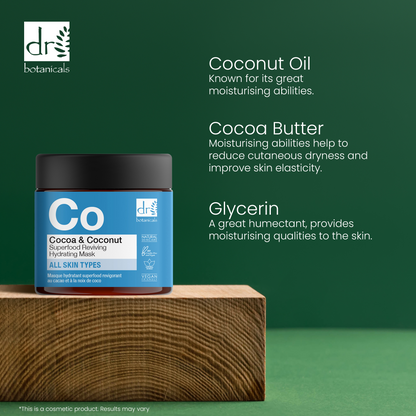 Dr Botanicals Cocoa & Coconut Superfood Reviving Hydrating Mask 60ml