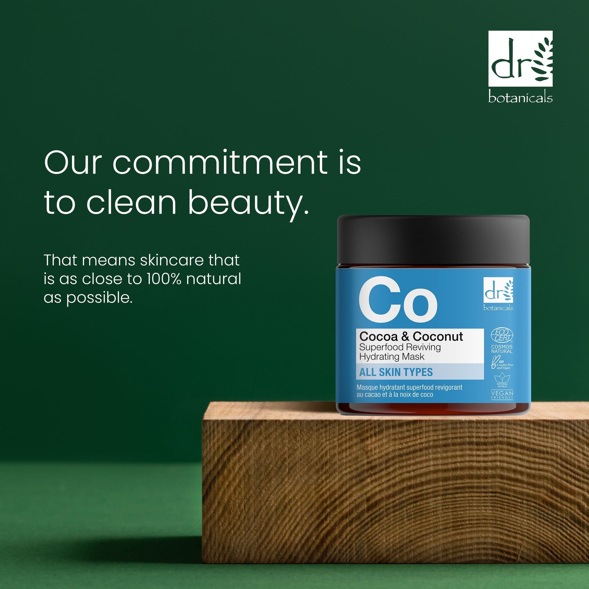 Dr Botanicals Cocoa & Coconut Superfood Reviving Hydrating Mask 60ml