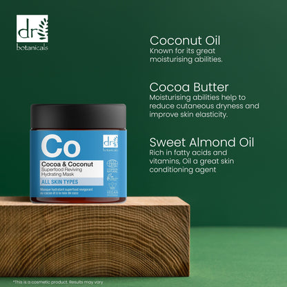 Dr Botanicals Cocoa & Coconut Superfood Reviving Hydrating Mask 60ml