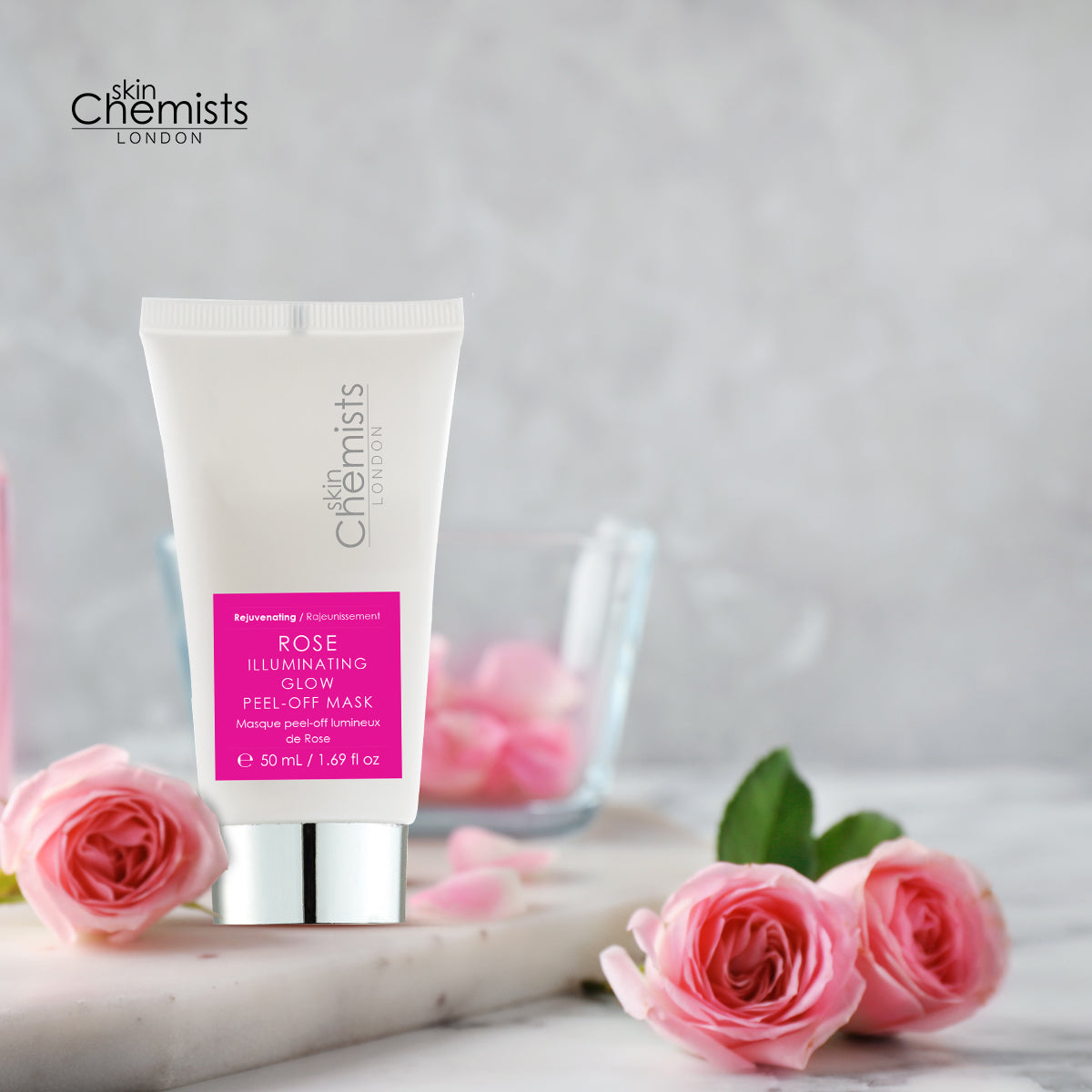 skinChemists Rose Illuminating Glow Peel Off Mask 50ml