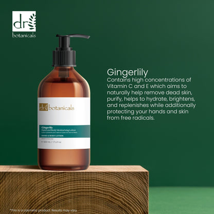 Dr Botanicals Gingerlily Hand & Body Moisturising Lotion 500ml