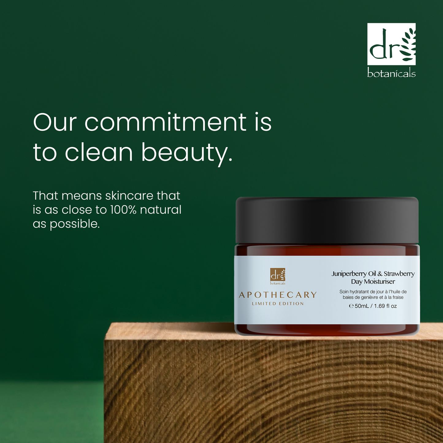 Dr Botanicals Juniperberry Oil & Strawberry Day Moisturizer 50ml