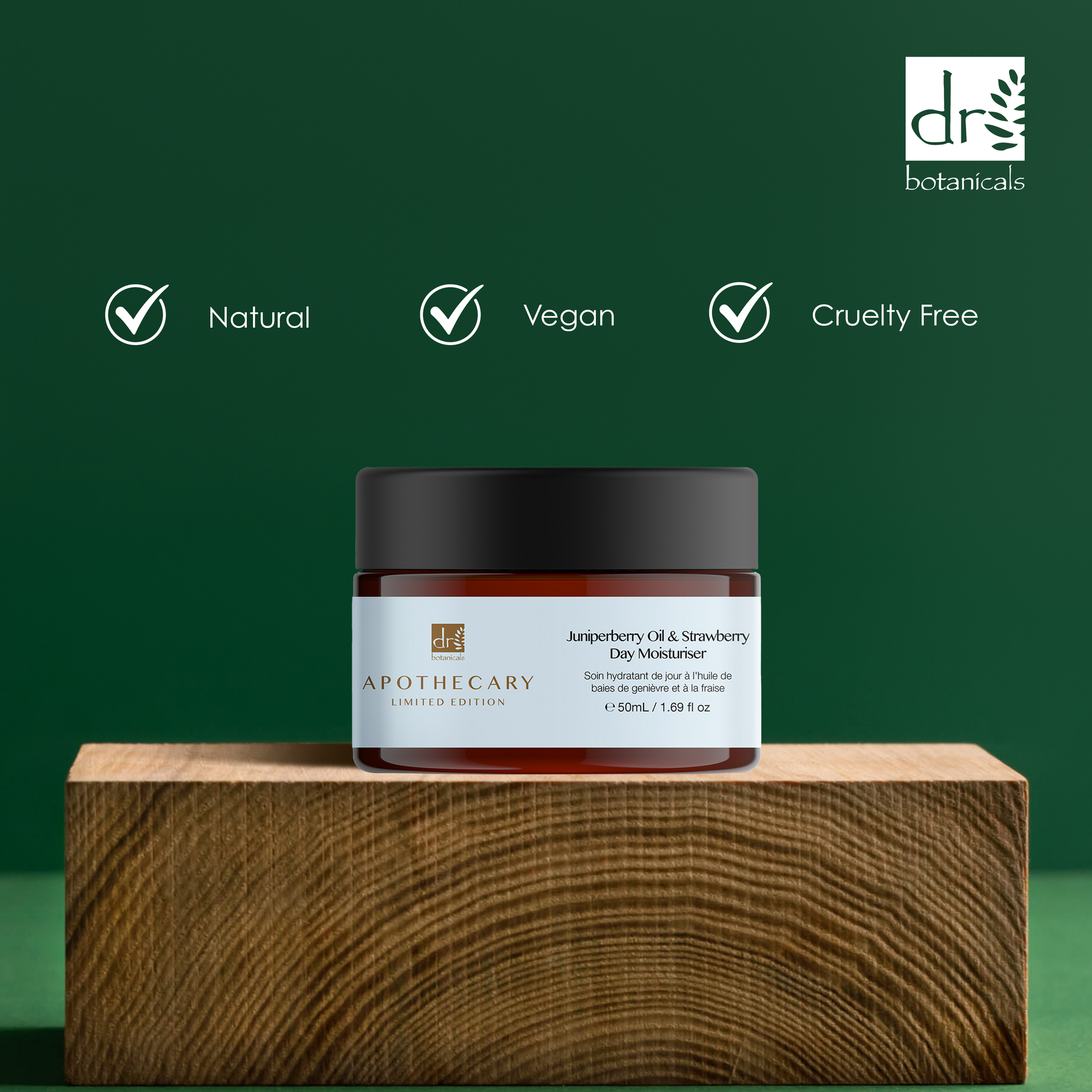 Dr Botanicals Juniperberry Oil & Strawberry Day Moisturizer 50ml