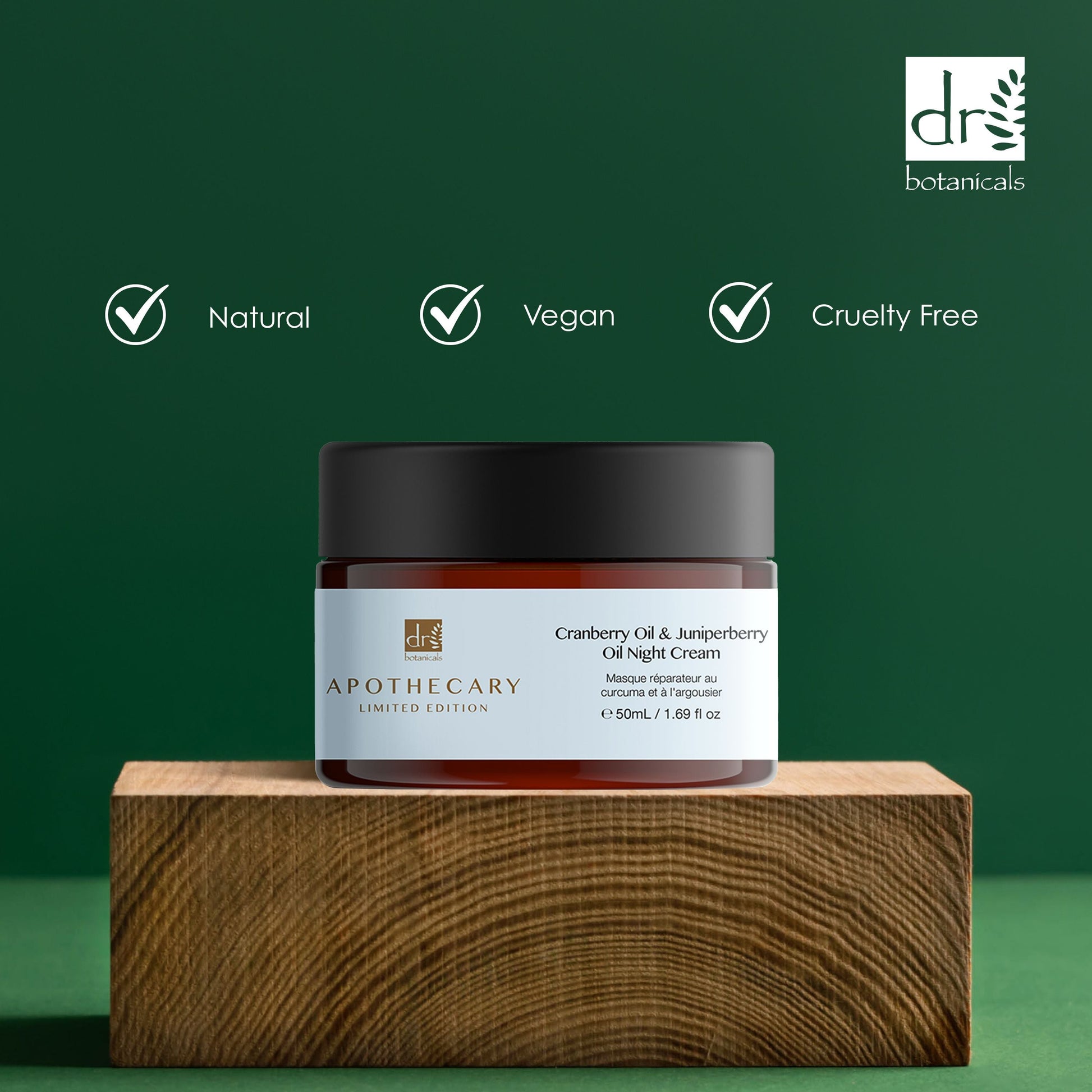 Dr Botanicals Cranberry Oil & Juniperberry Oil Night Cream 50ml