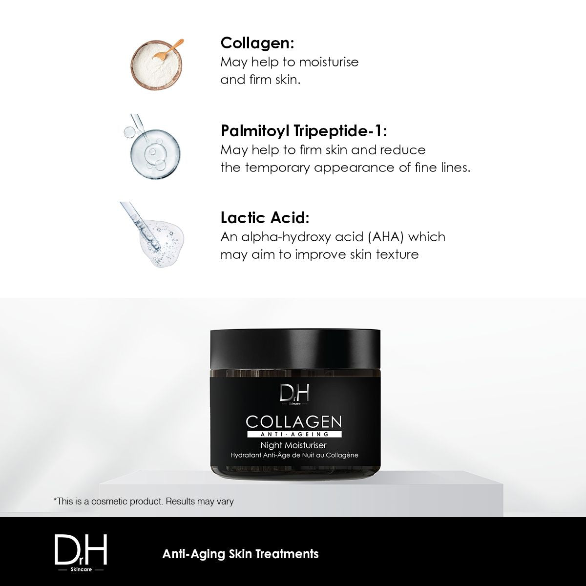 Dr H Collagen Anti-Aging Night Moisturizer 60ml