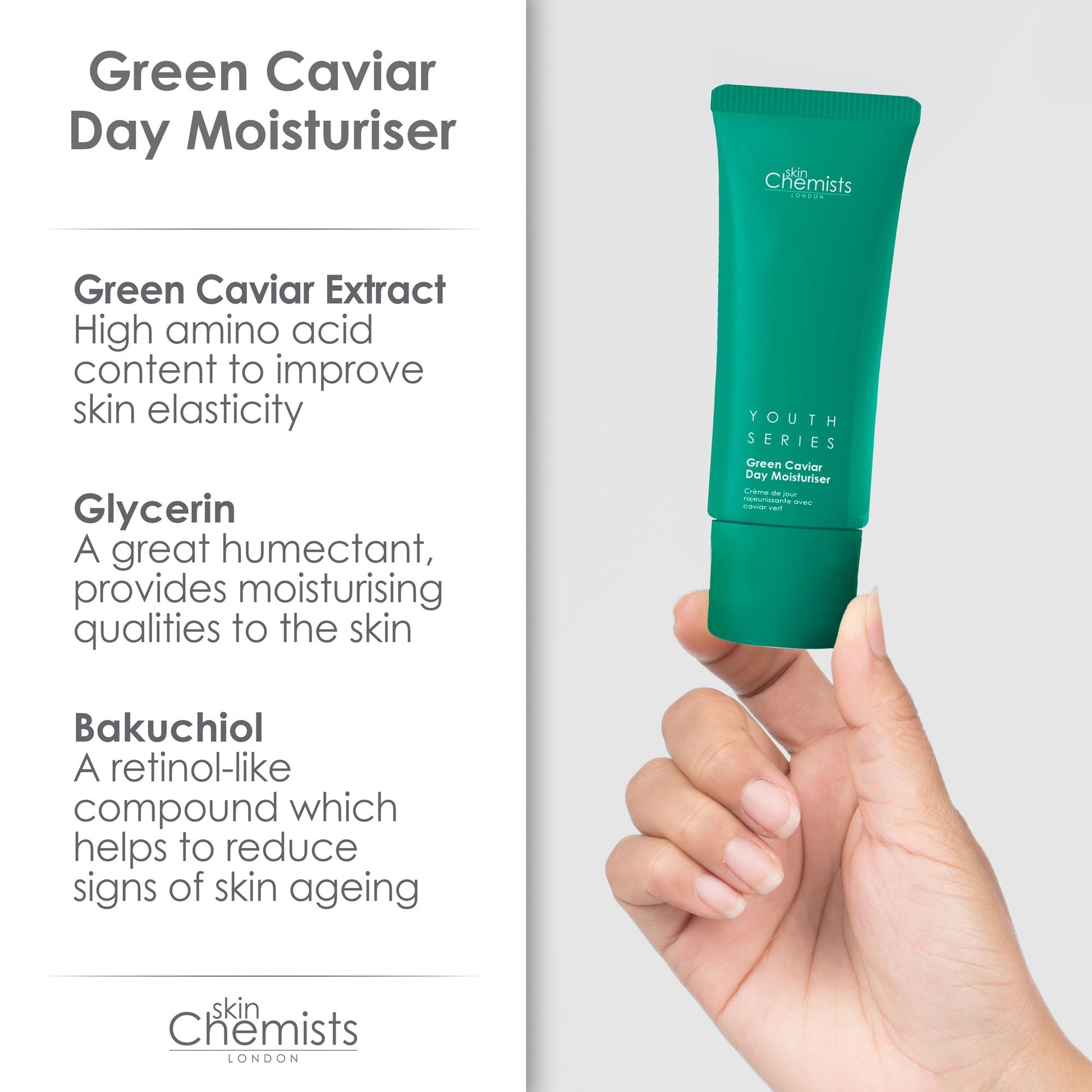 skinChemists Youth Series Green Caviar Day Moisturizer 30ml