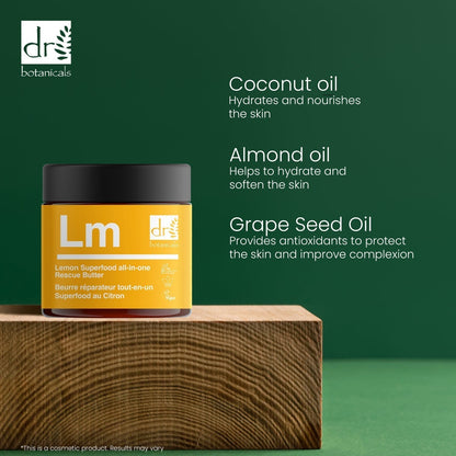 Dr Botanicals Lemon Superfood All-In-One Rescue Butter 60ml