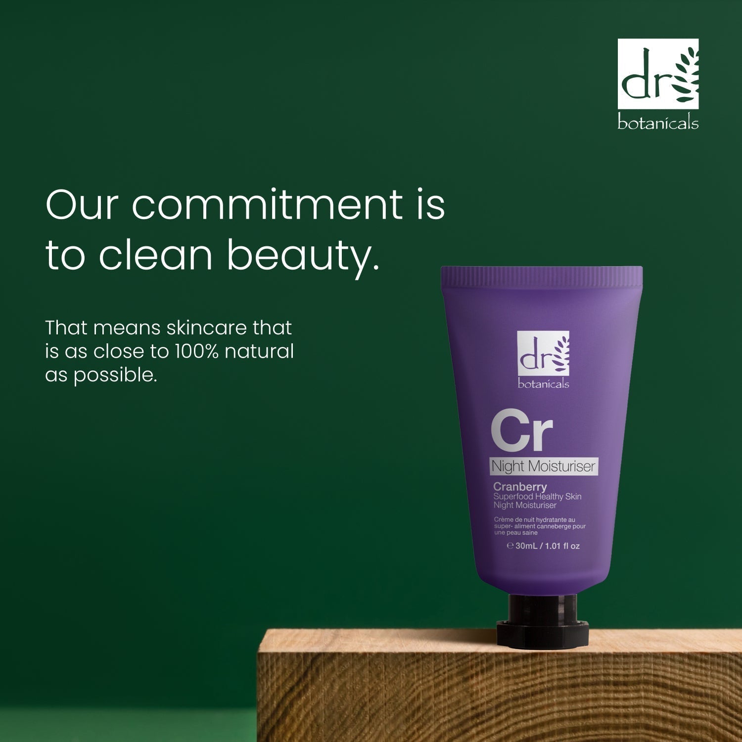 Dr Botanicals Cranberry Superfood Healthy Skin Night Moisturizer 30ml