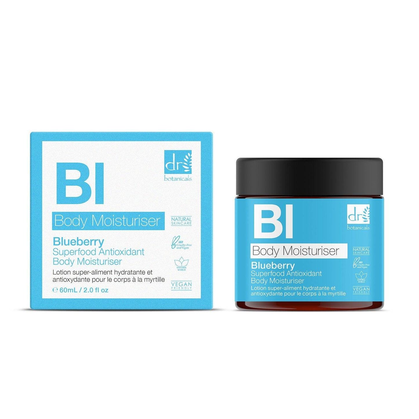 Dr Botanicals Blueberry Superfood Antioxidant Body Moisturizer 60ml