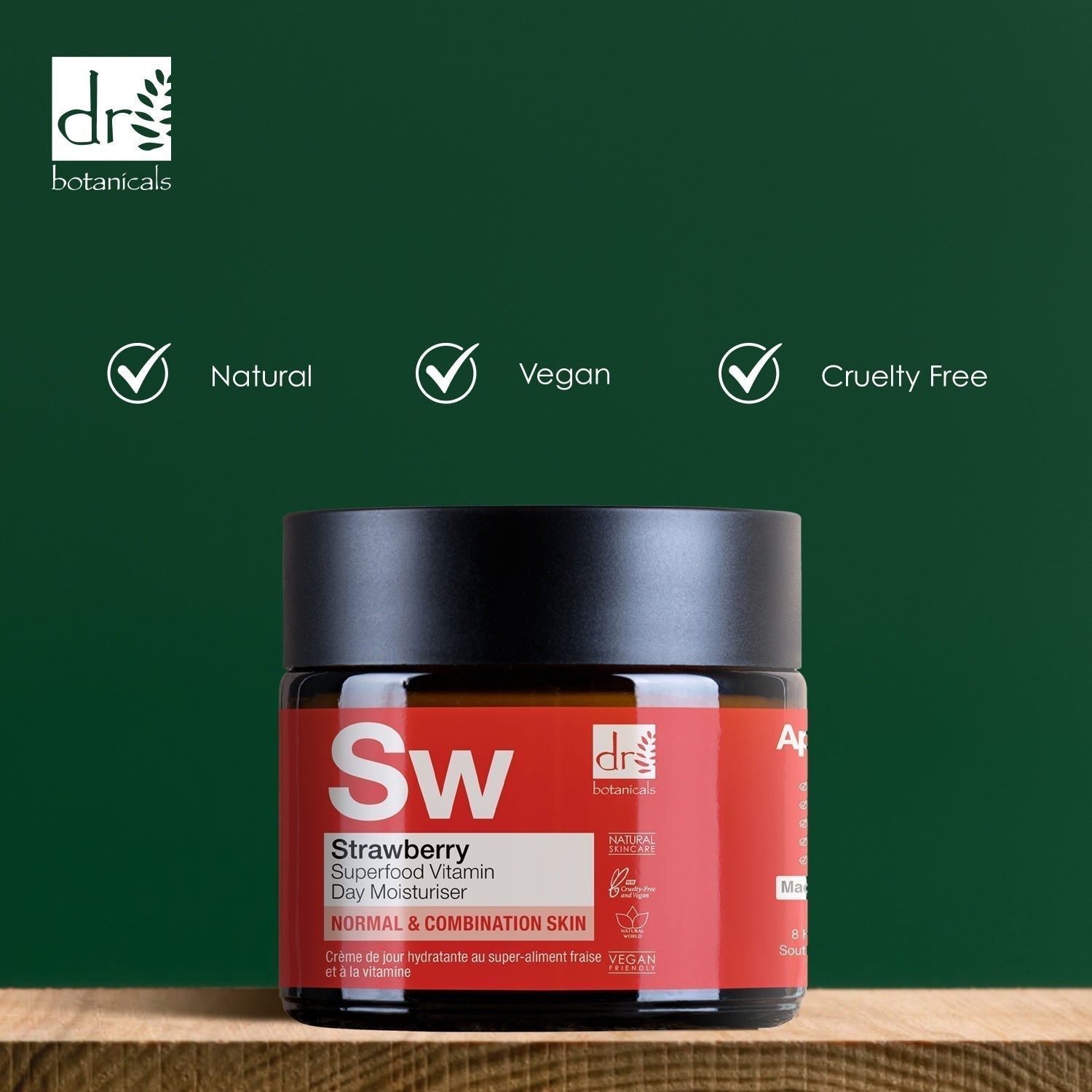 Dr Botanicals Strawberry Superfood Vitamin C Day Moisturizer 60ml