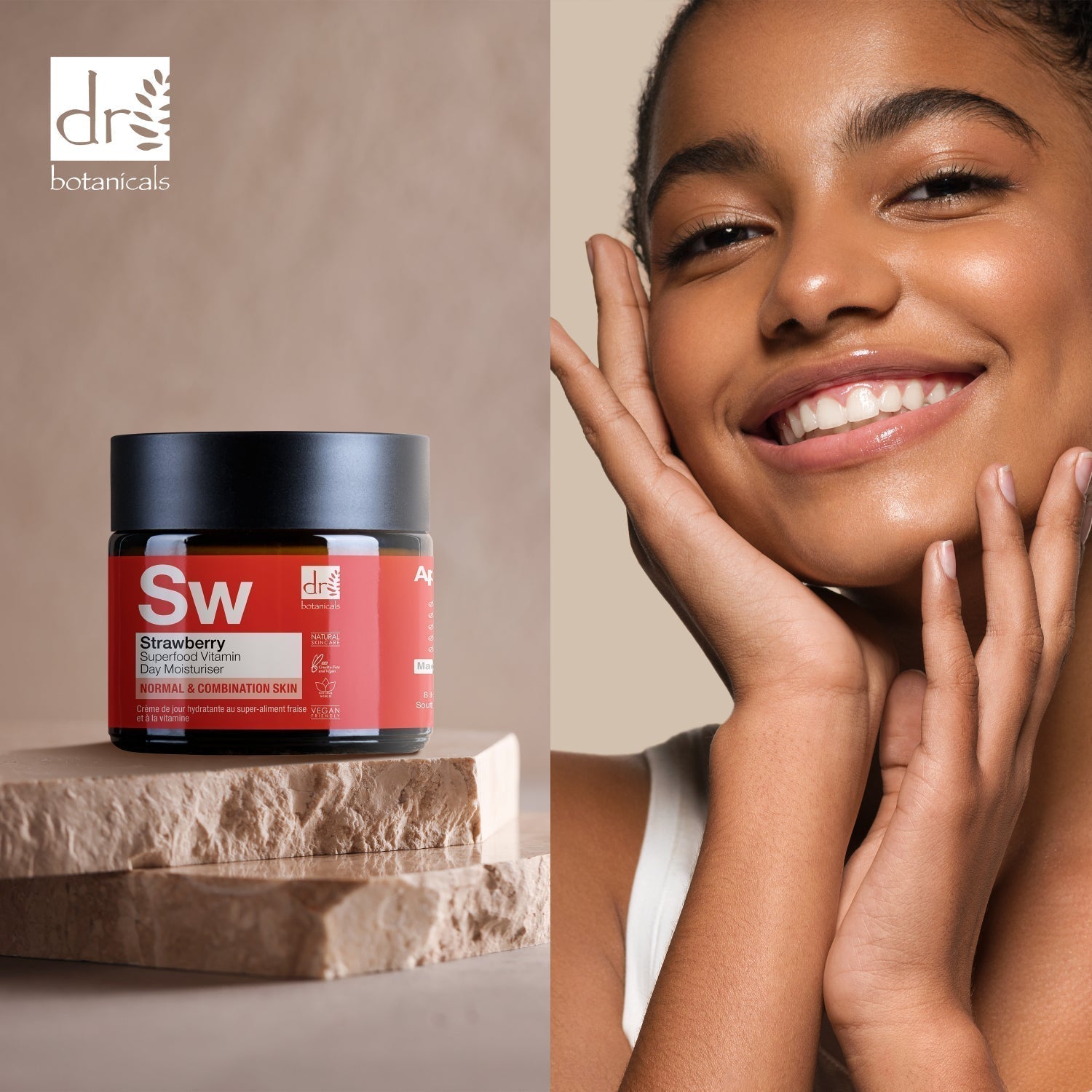 Dr Botanicals Strawberry Superfood Vitamin C Day Moisturizer 60ml