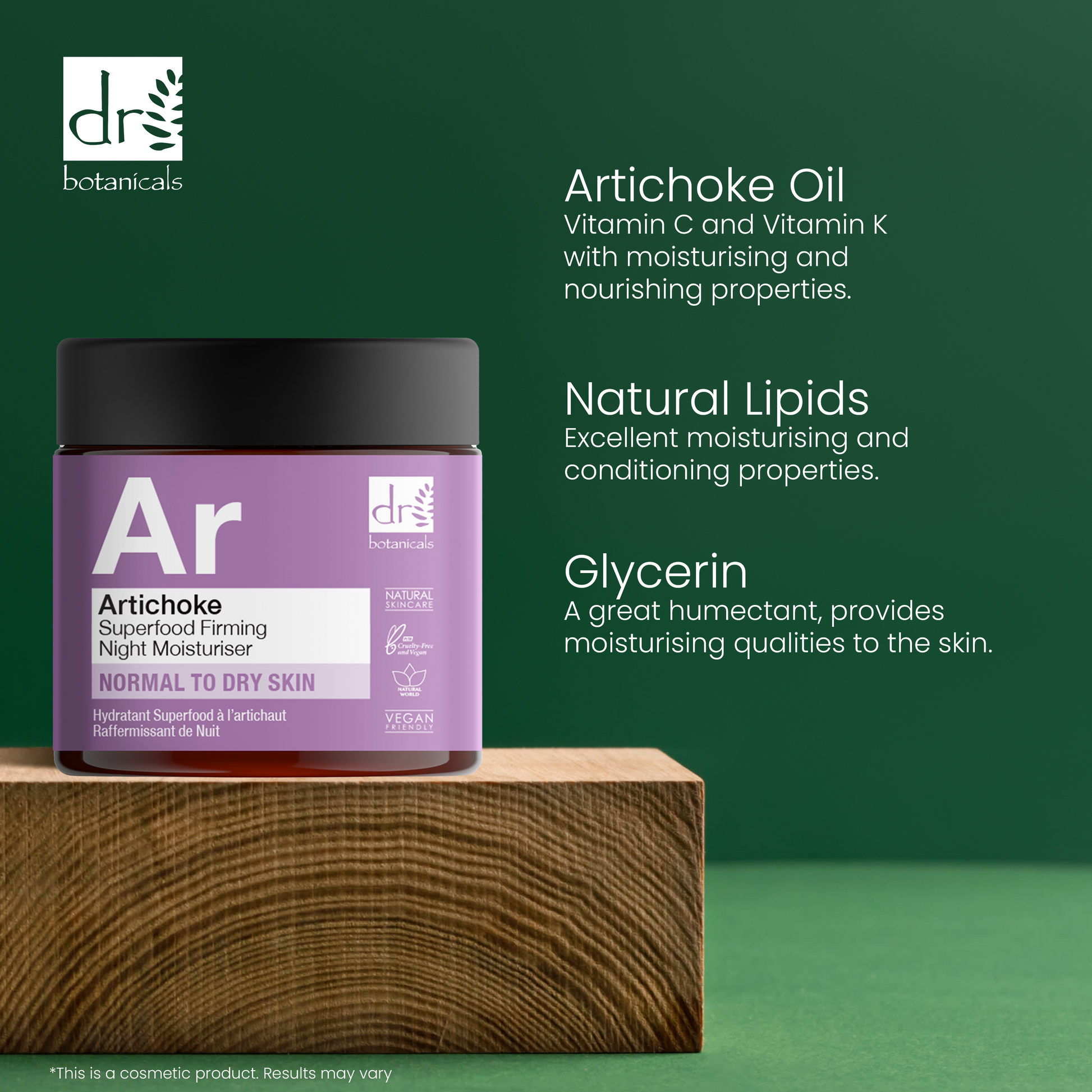 Dr Botanicals Artichoke Superfood Firming Night Moisturizer 60ml