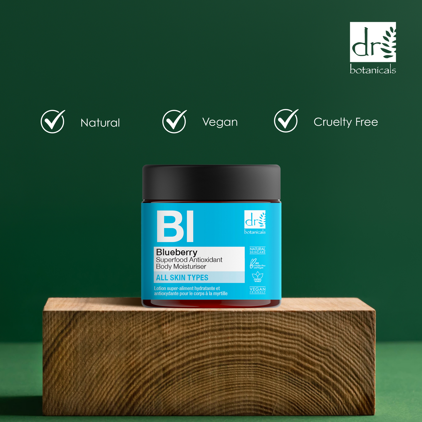 Dr Botanicals Blueberry Superfood Antioxidant Body Moisturizer 60ml