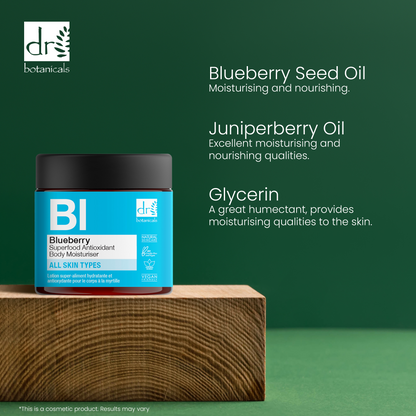 Dr Botanicals Blueberry Superfood Antioxidant Body Moisturizer 60ml