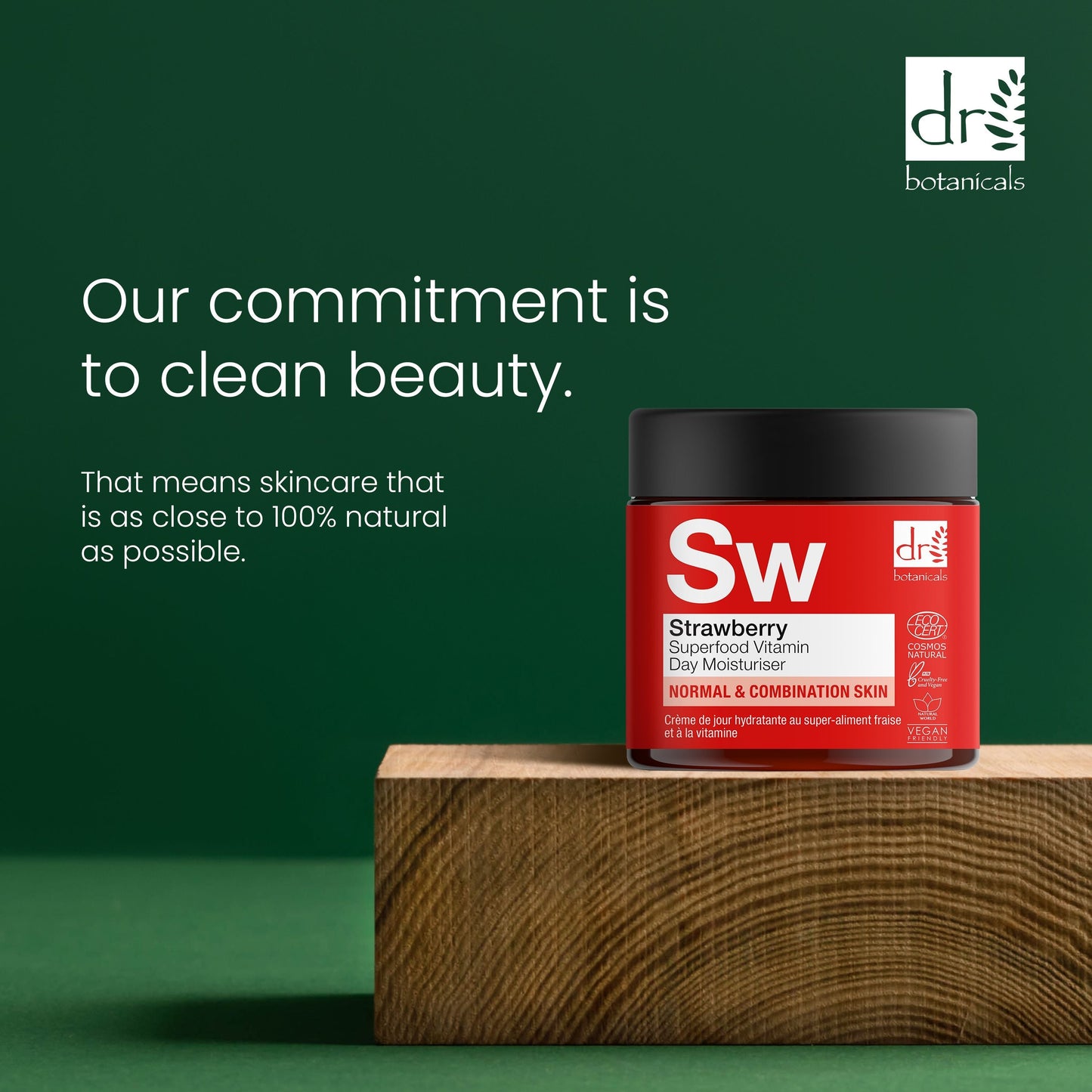 Dr Botanicals Strawberry Superfood Vitamin C Day Moisturizer 60ml