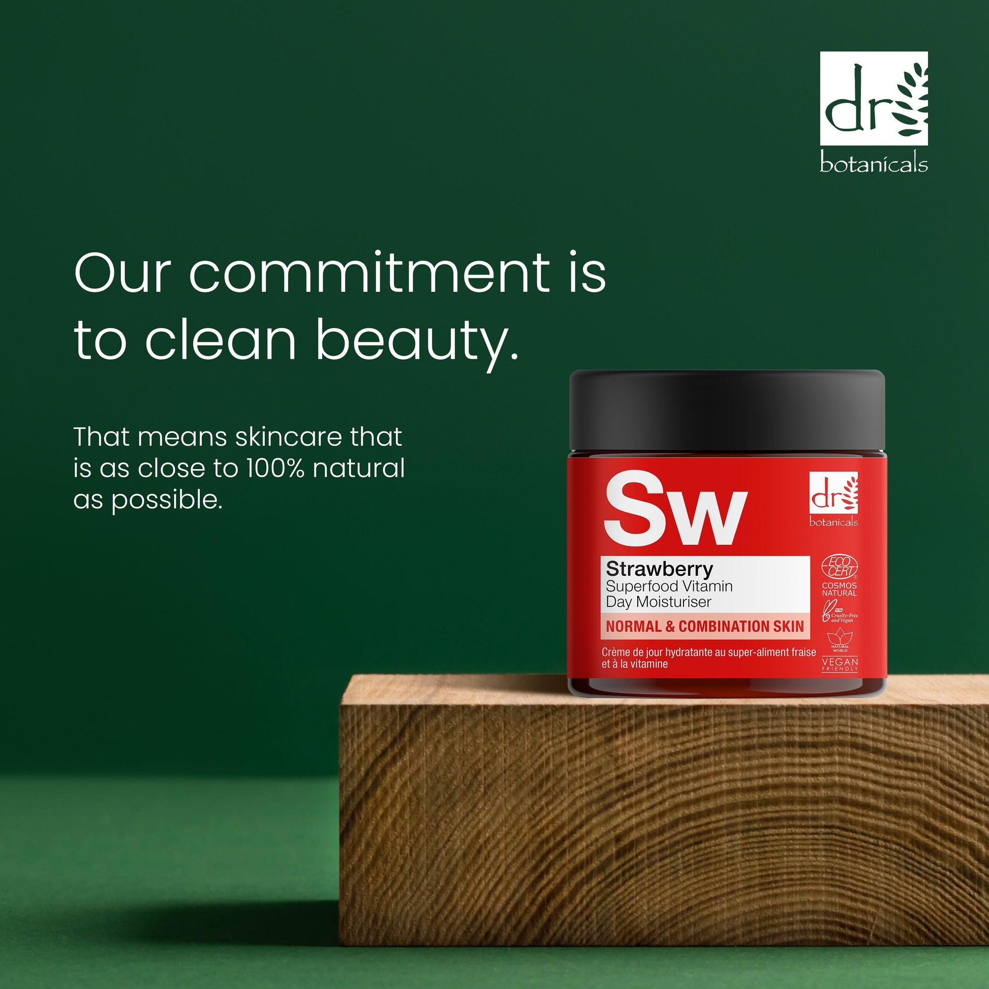 Dr Botanicals Strawberry Superfood Vitamin C Day Moisturizer 60ml