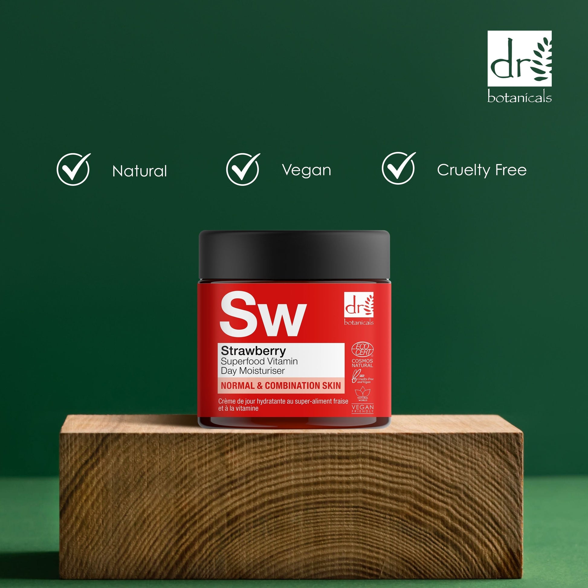 Dr Botanicals Strawberry Superfood Vitamin C Day Moisturizer 60ml