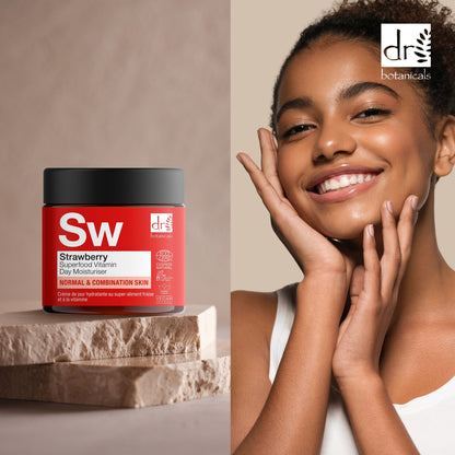 Dr Botanicals Strawberry Superfood Vitamin C Day Moisturizer 60ml
