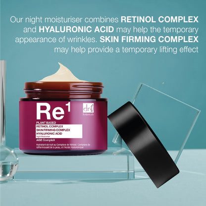 Dr Botanicals Retinol Complex 1%, Skin Firming Complex 1% & Hyaluronic Acid 1% Night Moisturizer 60ml