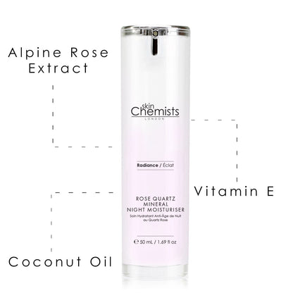 skinChemists Rose Quartz Mineral Night Moisturizer 50ml