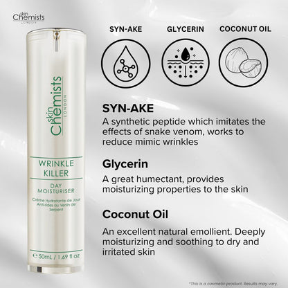 skinChemists Wrinkle Killer 1% Syn-Ake Day Moisturizer 50ml