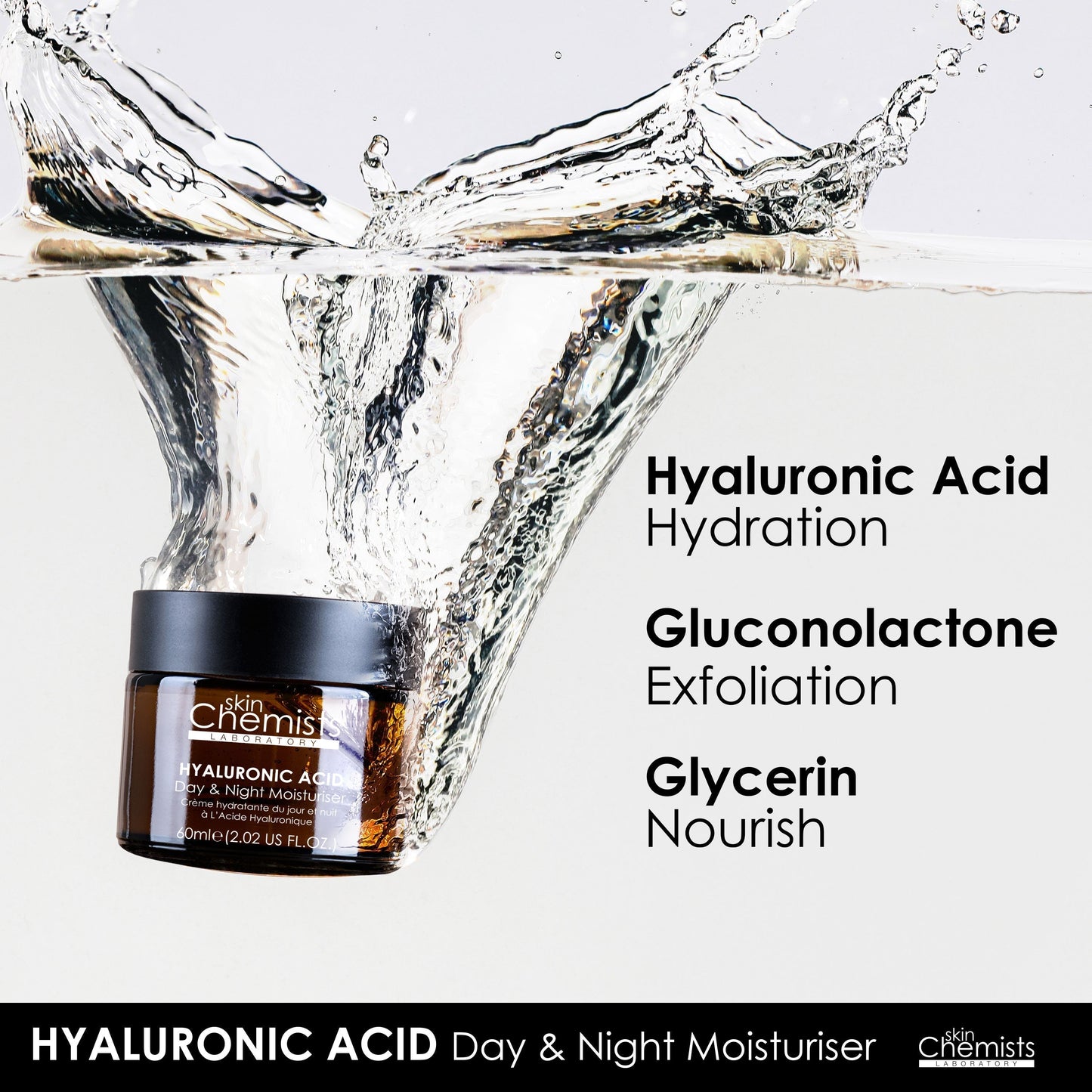 skinChemists Hyaluronic Acid Day Moisturizer 60ml