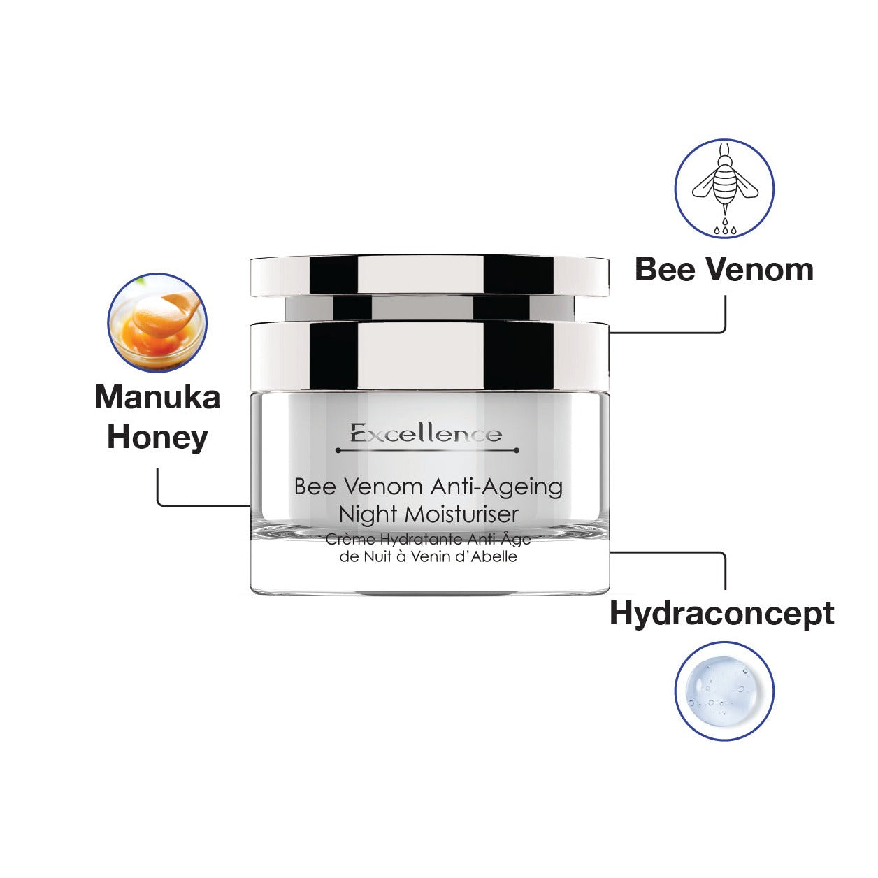skinPharmacy Excellence Bee Venom Anti-Aging Night Moisturizer 50ml
