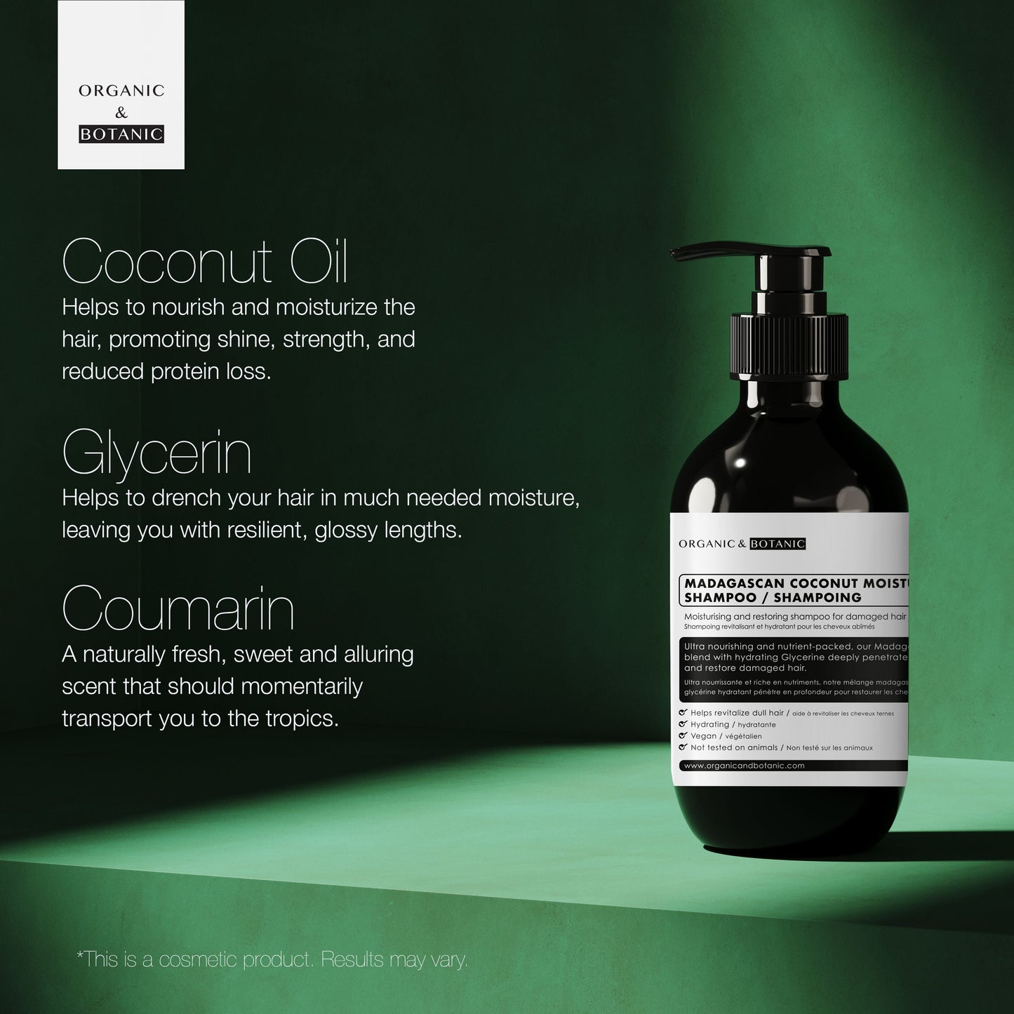 Organic & Botanic Madagascan Coconut Moisturising Shampoo 500ml