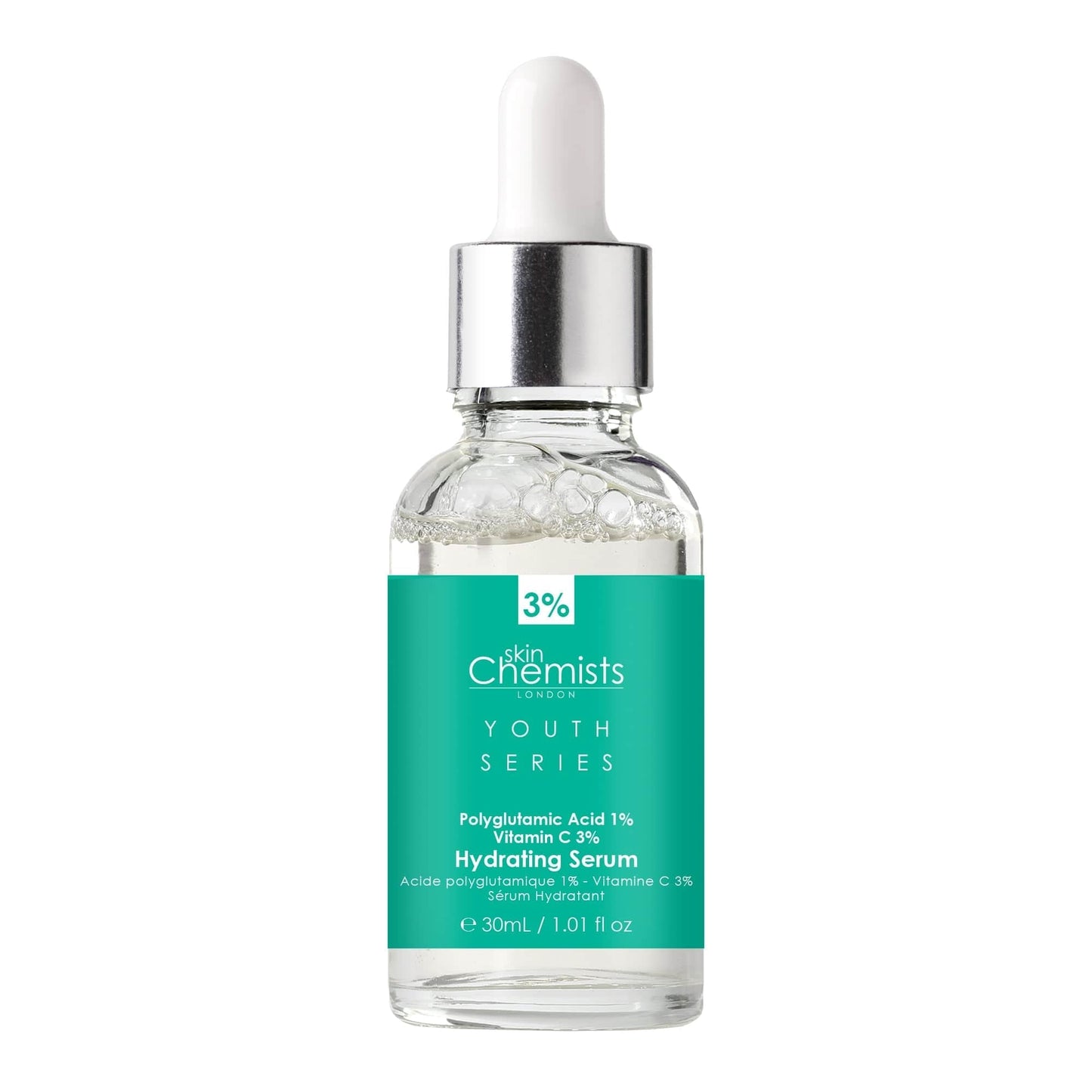 Youth Series Hydrating Serum Polyglutamic Acid 1%, Vitamin C 3% 30ml