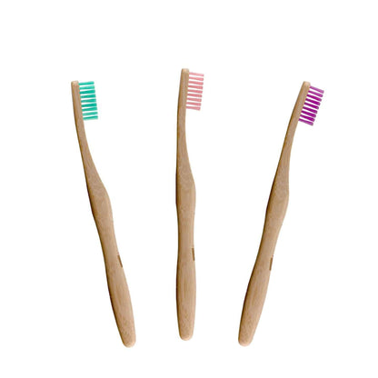 Pastel Bamboo Toothbrush Kit