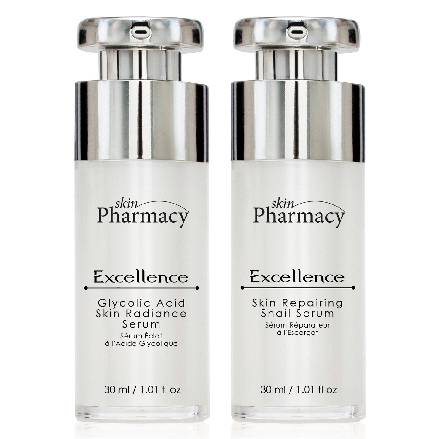 Anti-Ageing Excellence Glycolic Acid Serum & Skin Repairing Snail Serum Set