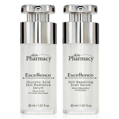 Anti-Ageing Excellence Glycolic Acid Serum & Skin Repairing Snail Serum Set