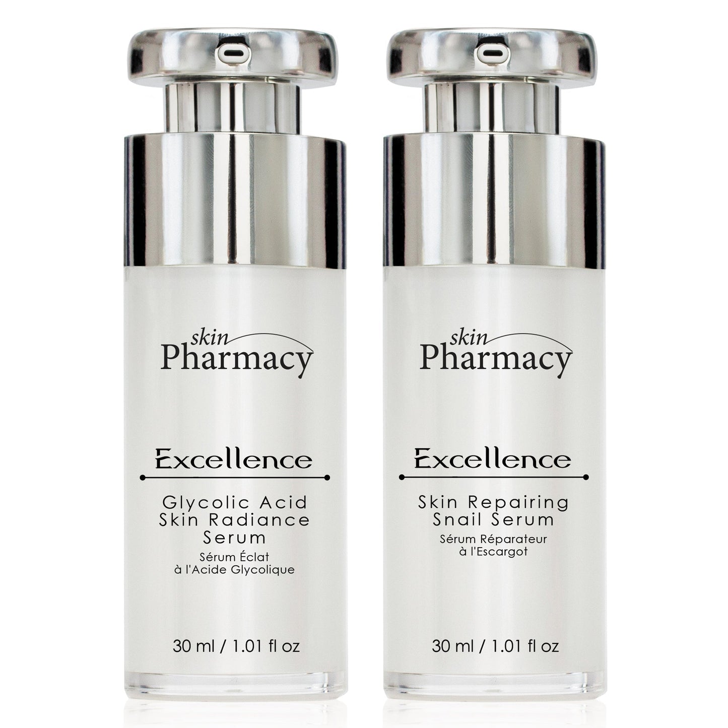 Anti-Ageing Excellence Glycolic Acid Serum & Skin Repairing Snail Serum Set