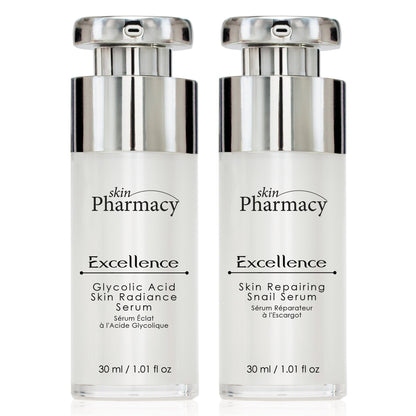 Anti-Ageing Excellence Glycolic Acid Serum & Skin Repairing Snail Serum Set